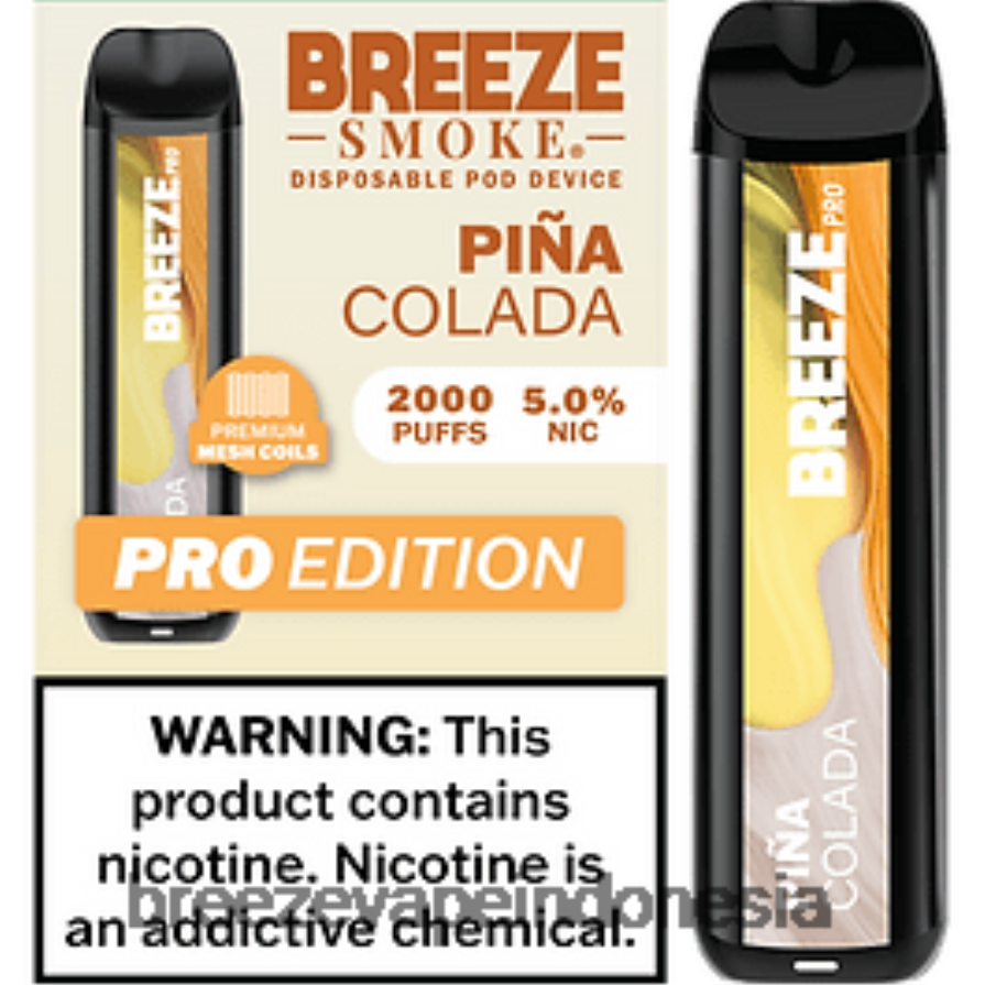 Breeze Vape Indonesia | DXLRPD18 Breeze Pro 2000 isapan pina colada